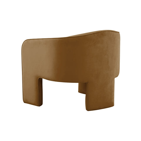 Marla Cognac Velvet Accent Chair Model: TOV-S44183