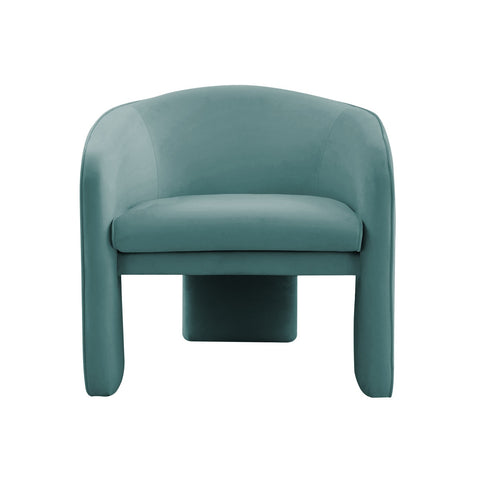Marla Sea Blue Velvet Accent Chair Model: TOV-S44184