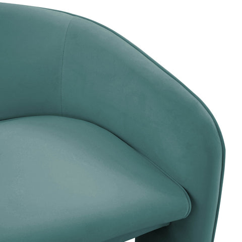 Marla Sea Blue Velvet Accent Chair Model: TOV-S44184