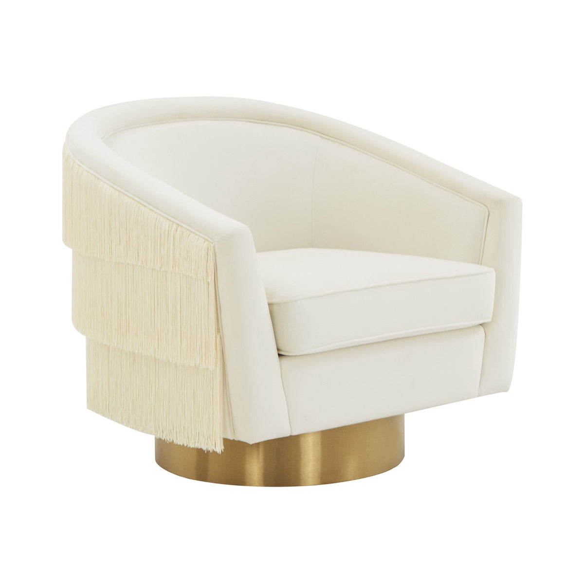 Flapper Cream Swivel Chair Model: TOV-S44194
