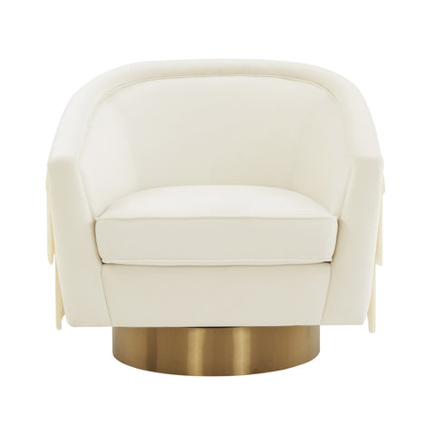 Flapper Cream Swivel Chair Model: TOV-S44194
