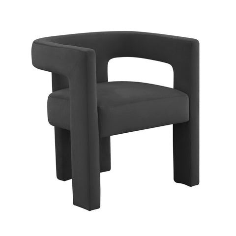 Sloane Black Velvet Chair Model: TOV-S44197