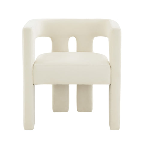 Sloane Cream Velvet Chair Model: TOV-S44198