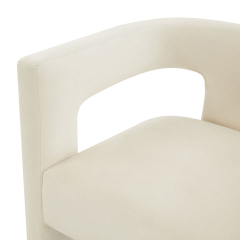 Sloane Cream Velvet Chair Model: TOV-S44198