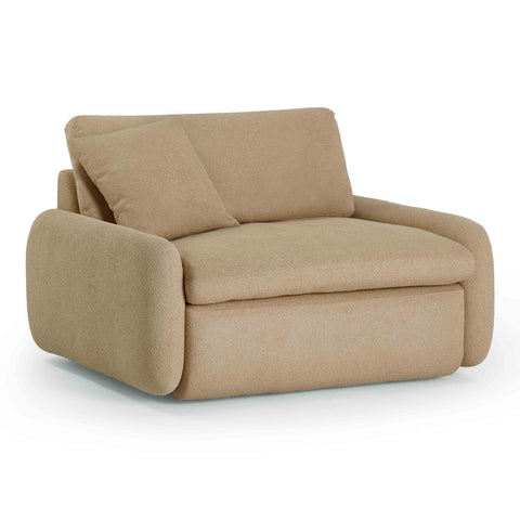 Rachelle Tan Boucle Lounge Chair Model: TOV-S54355