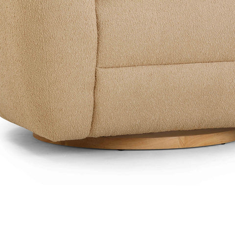 Judy Honey Boucle Swivel Chair Model: TOV-S54363