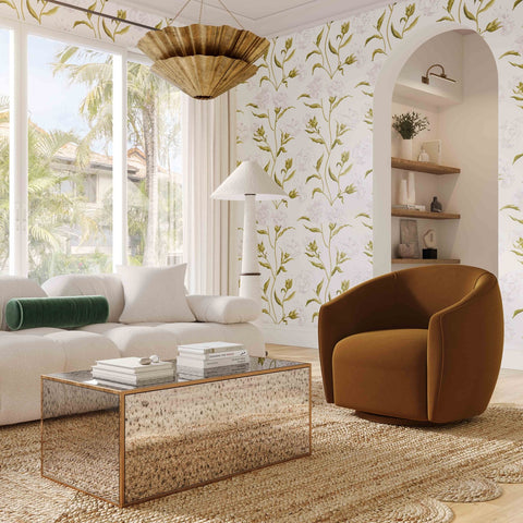 Jordan Cognac Velvet Swivel Chair Model: TOV-S54370