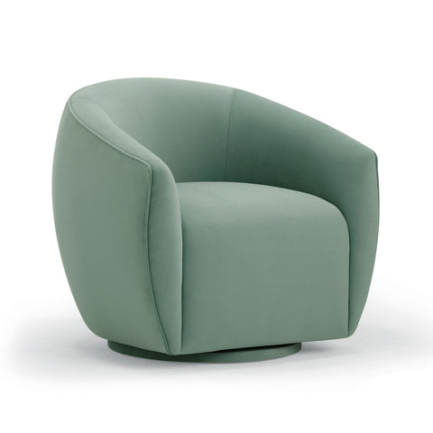 Jordan Sea Blue Velvet Swivel Chair Model: TOV-S54372