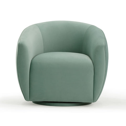 Jordan Sea Blue Velvet Swivel Chair Model: TOV-S54372