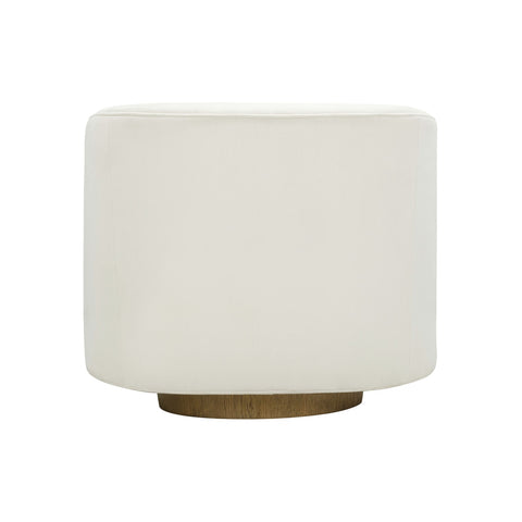 Presley Cream Velvet Swivel Accent Chair Model: TOV-S54385