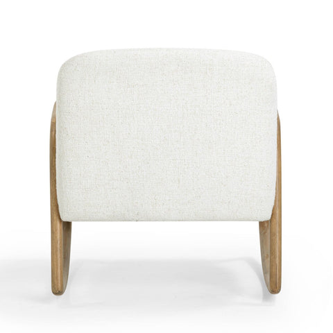 Bonney Cream Performance Fabric Rocking Chair Model: TOV-S54391