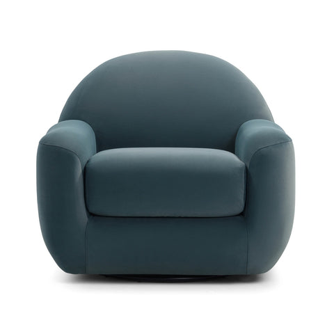 Tiago Dark Teal Velvet Swivel Chair Model: TOV-S54414