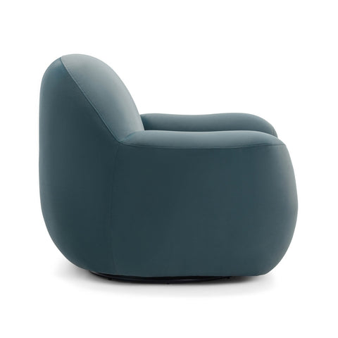 Tiago Dark Teal Velvet Swivel Chair Model: TOV-S54414