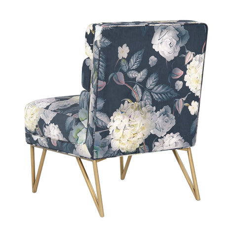 Kelly Floral Velvet Chair Model: TOV-S6334