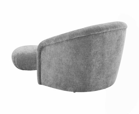 Boboli Grey Chenille Chair + Ottoman Set Model: TOV-S6382