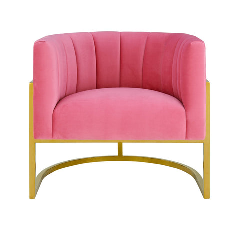 Magnolia Rose Pink Velvet Chair Model: TOV-S6427