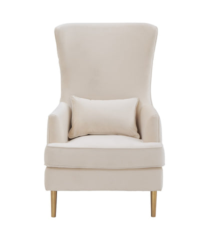 Alina Cream Tall Tufted Back Chair By Inspire Me! Home Decor Model: TOV-S6477