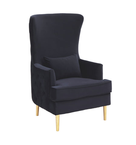 Alina Black Tall Tufted Back Chair By Inspire Me! Home Decor Model: TOV-S6479
