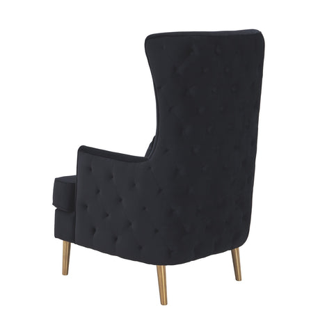 Alina Black Tall Tufted Back Chair By Inspire Me! Home Decor Model: TOV-S6479