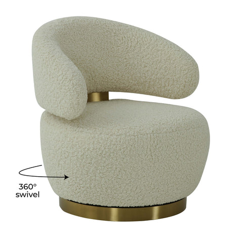 Austin Faux Shearling Chair Model: TOV-S68119