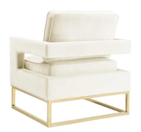 Avery Cream Velvet Chair Model: TOV-S68199
