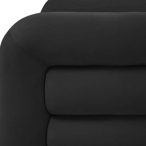 Curves Black Velvet Lounge Chair Model: TOV-S68209