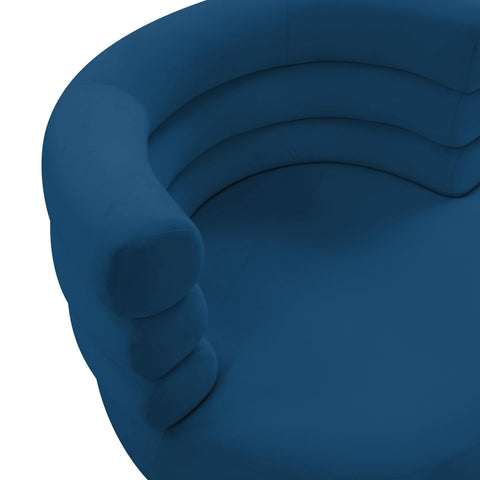 Naomi Navy Velvet Swivel Chair Model: TOV-S68238