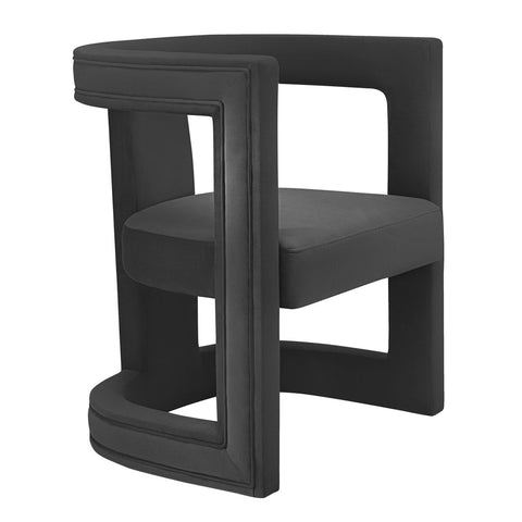 Ada Black Velvet Chair Model: TOV-S68257