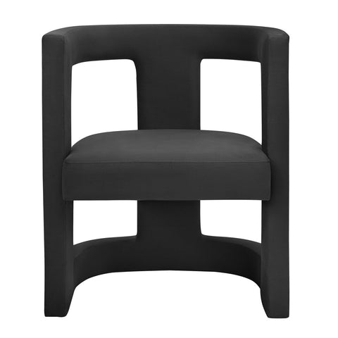 Ada Black Velvet Chair Model: TOV-S68257