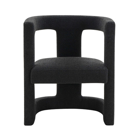 Ada Black Boucle Chair Model: TOV-S68258