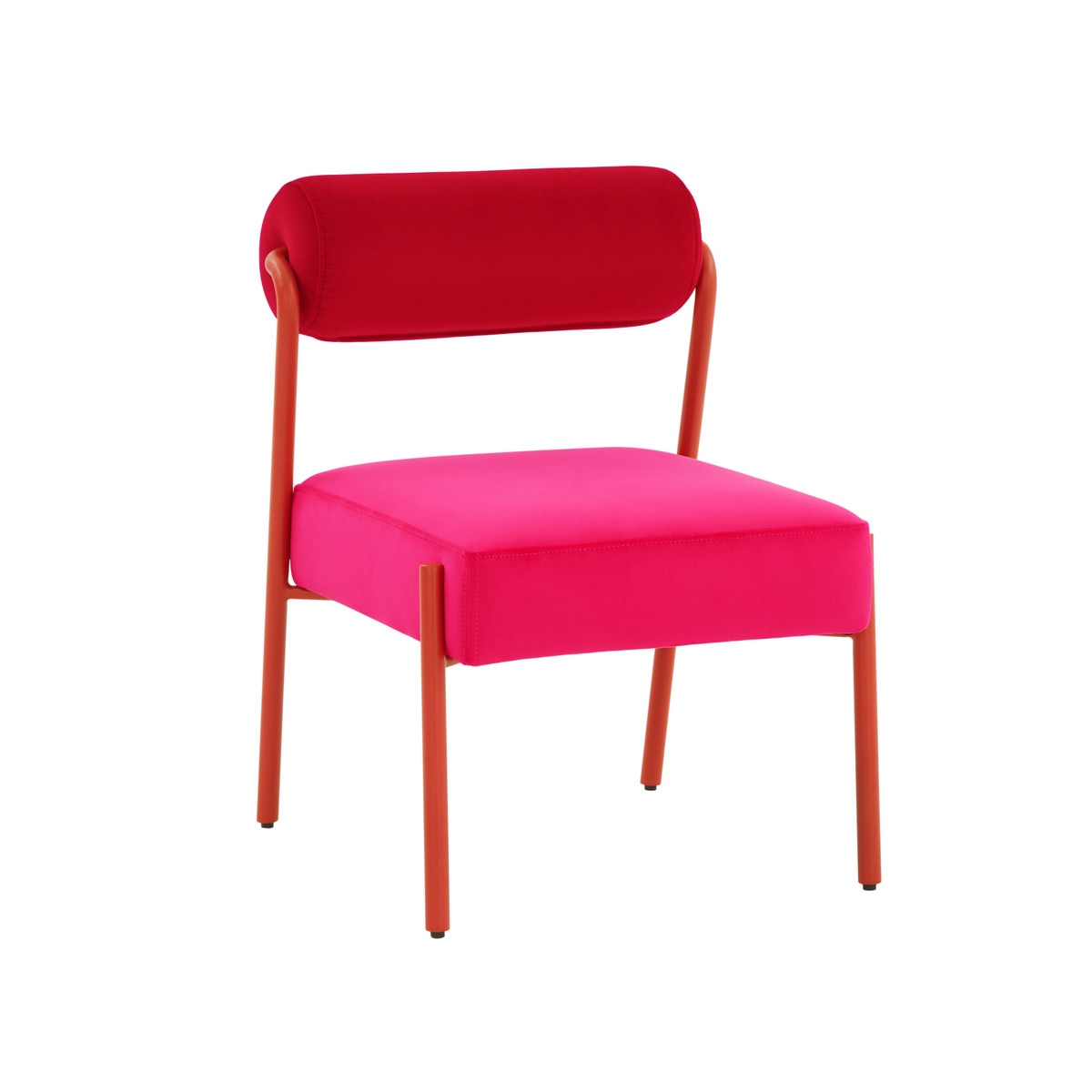 Jolene Hot Pink Velvet Accent Chair Model: TOV-S68450