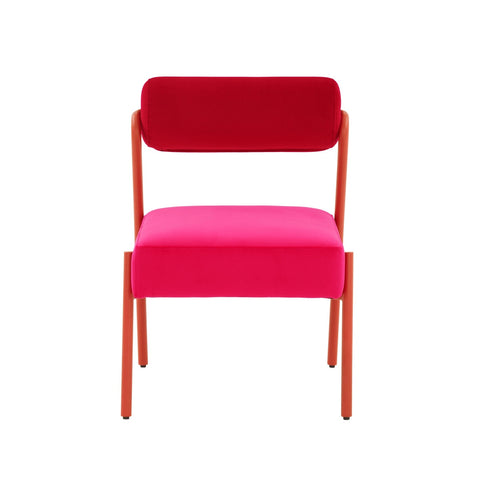 Jolene Hot Pink Velvet Accent Chair Model: TOV-S68450