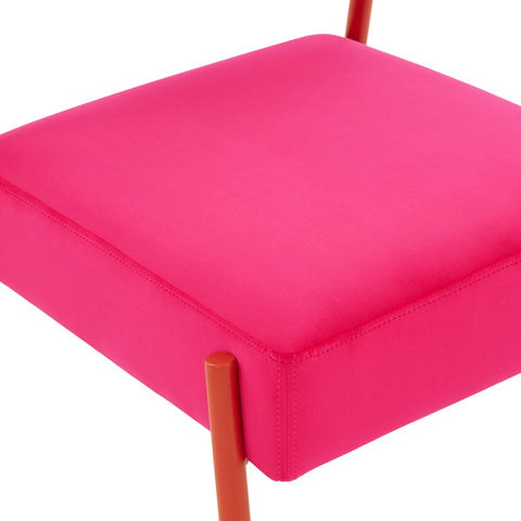 Jolene Hot Pink Velvet Accent Chair Model: TOV-S68450