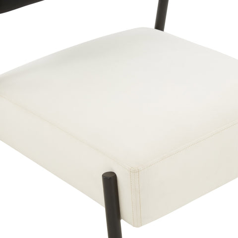 Jolene Cream Velvet Accent Chair Model: TOV-S68451