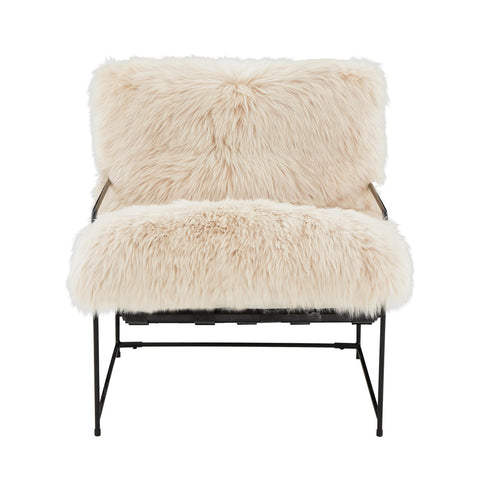 Kimi Natural Genuine Sheepskin Chair Model: TOV-S68530