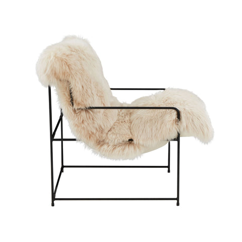 Kimi Natural Genuine Sheepskin Chair Model: TOV-S68530