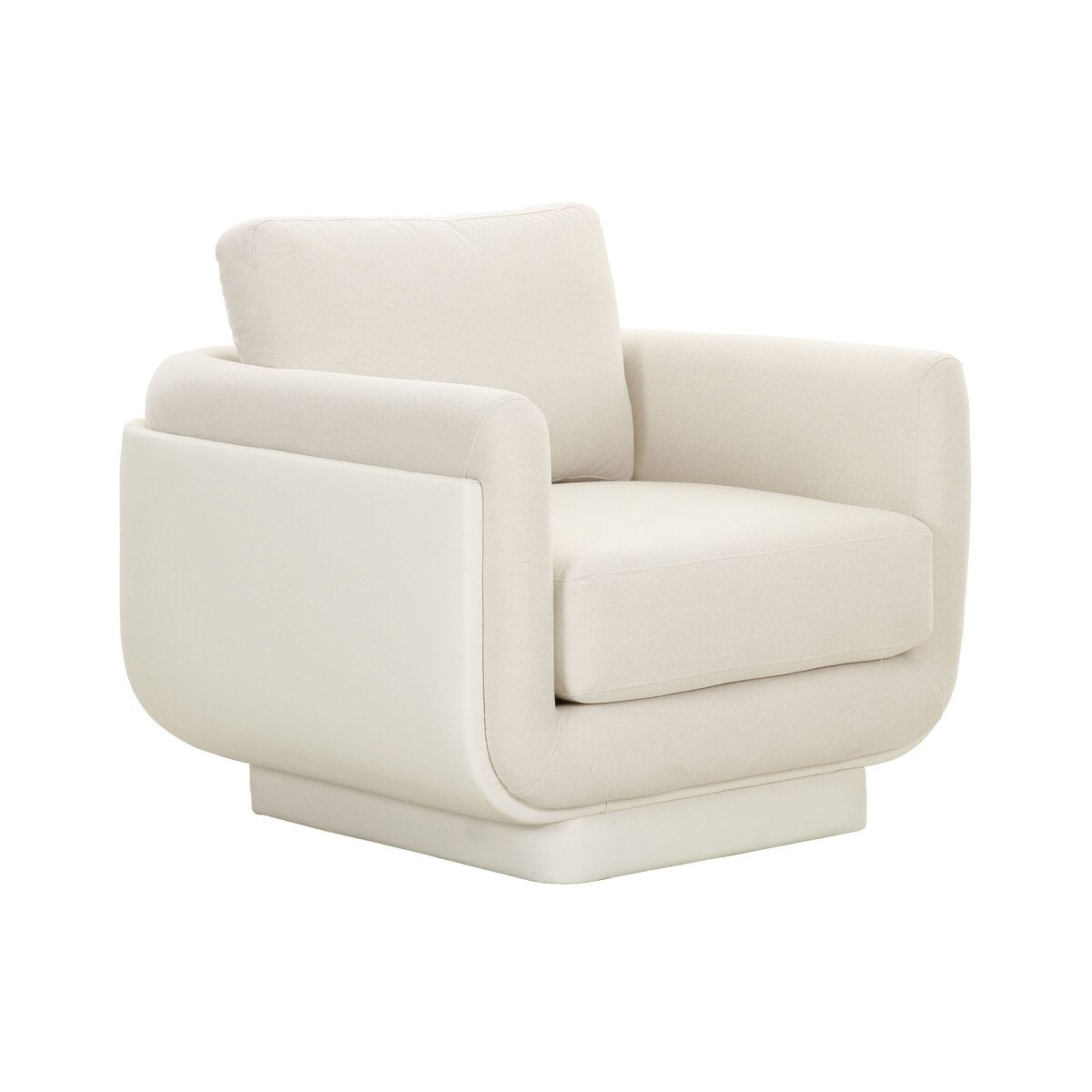 Rhonnie Cream Monotone Armchair Model: TOV-S68536