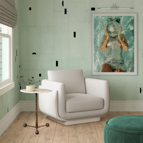 Rhonnie Cream Monotone Armchair Model: TOV-S68536