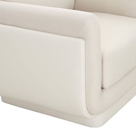 Rhonnie Cream Monotone Armchair Model: TOV-S68536