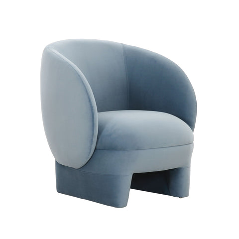 Kiki Blue Stone Velvet Accent Chair Model: TOV-S68549
