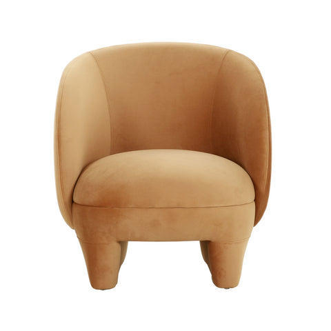 Kiki Cognac Velvet Accent Chair Model: TOV-S68551