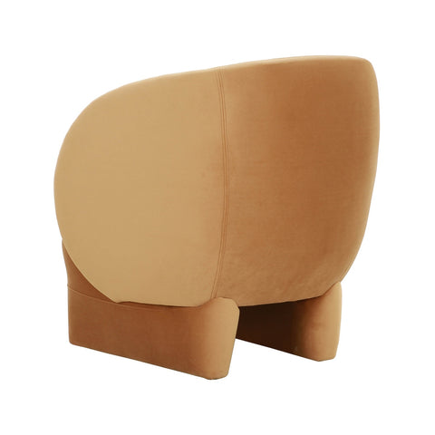 Kiki Cognac Velvet Accent Chair Model: TOV-S68551