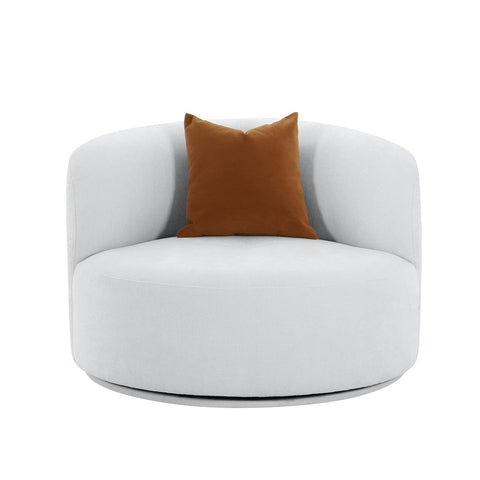 Fickle Grey Velvet Swivel Chair Model: TOV-S68666