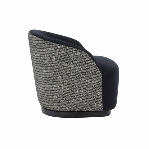Reese Black Velvet Swivel Chair Model: TOV-S68764