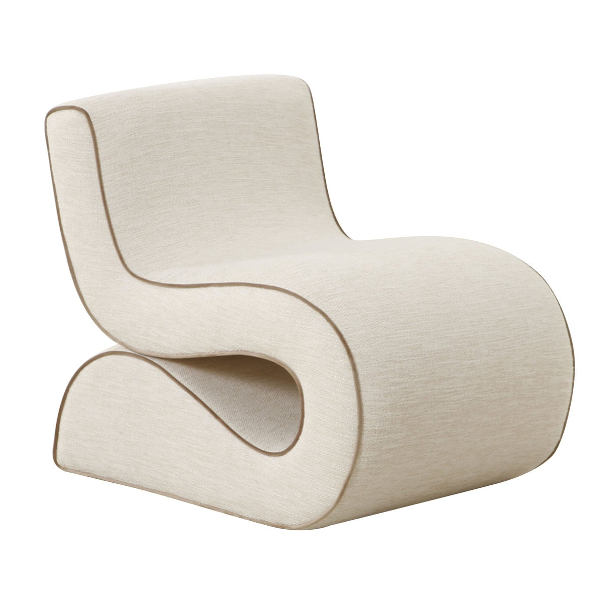 Senna Cream Basketweave Accent Chair Model: TOV-S68811