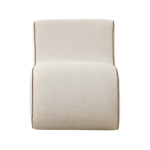Senna Cream Basketweave Accent Chair Model: TOV-S68811