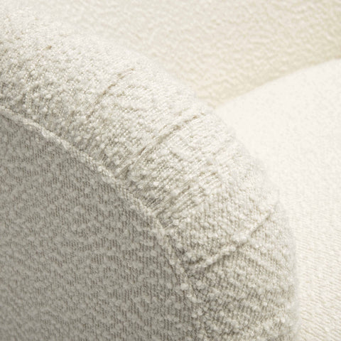 Pamela Cream Boucle Tassel Lounge Chair Model: TOV-S68984