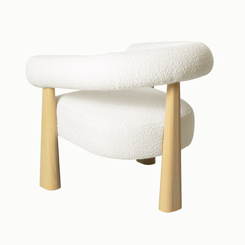 Spara Cream Performance Boucle Accent Chair Model: TOV-S69002