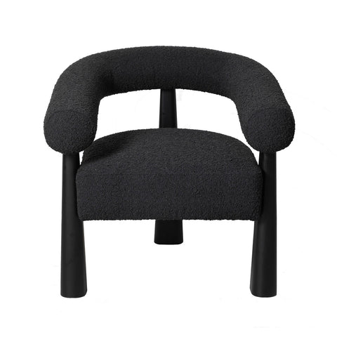 Spara Black Performance Boucle Accent Chair Model: TOV-S69003