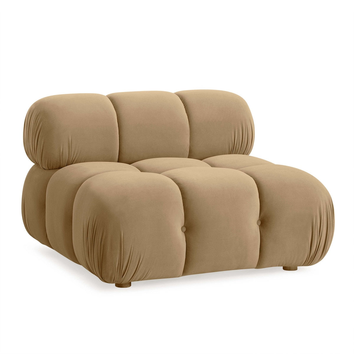 Calliope Cafe Au Lait Performance Velvet Modular Armless Chair Model: TOV-S69015